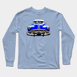 Pontiac Streamliner Silver Streak 1940s American classic car blue Long Sleeve T-Shirt